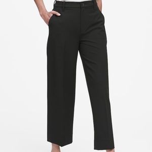 Wide Leg Black Crop Banana Republic Pants 00P
